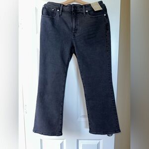 NWT Madewell Curvy Kick Out Jeans washed black 31
